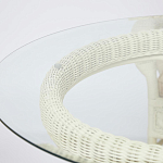 Комплект обеденный из ротанга Eloise grand white варинант исполнения - 13 | Loft Concept в Москве