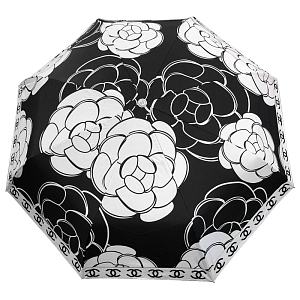Зонт раскладной CHANEL дизайн 007 Черный цвет