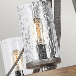 Люстра с цилиндрическим плафонами из толстого волнистого стекла в индустриальном стиле Feiss варинант исполнения - 12 | Loft Concept в Москве