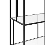 Стеллаж из металла и стекла Menzie Metal Rack варинант исполнения - 3 | Loft Concept в Москве