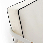 Садовый 2-х местный диван с подлокотниками из тика White варинант исполнения - 7 | Loft Concept в Москве