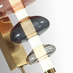 Бра с плафоном из разноцветного стекла Glass Peonies варинант исполнения - 1 | Loft Concept в Москве