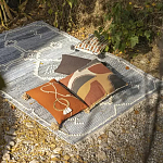 Подушка декоративная с геометрическим узором и плетенными вставками Divine Abstractions варинант исполнения - 5 | Loft Concept в Москве