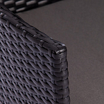 Обеденный комплект из искуственного ротанга Vintara черный варинант исполнения - 5 | Loft Concept в Москве