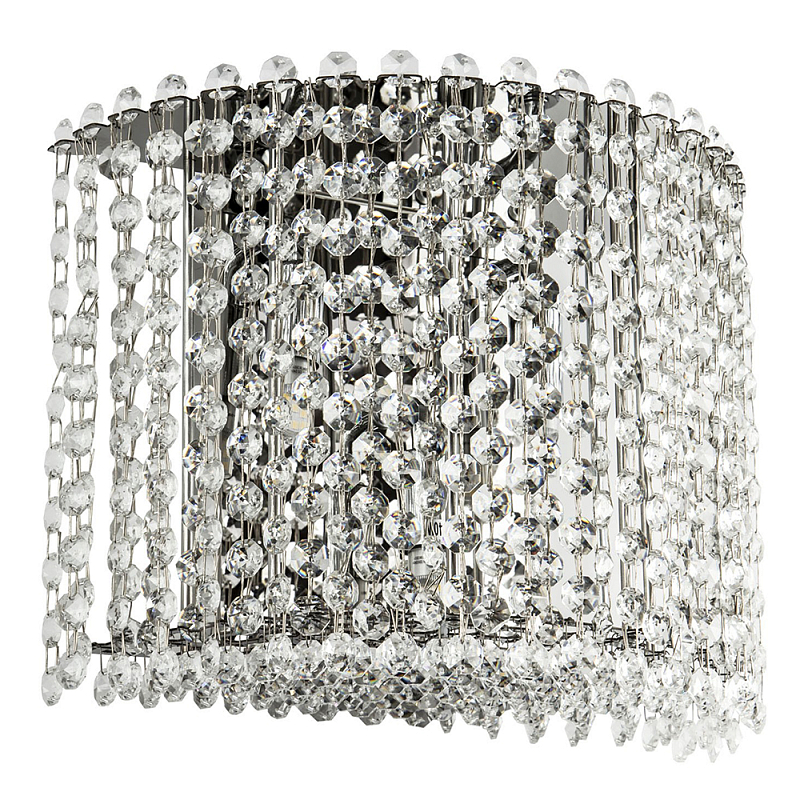      Crystal Art Chrome Wall Lamp     | Loft Concept 