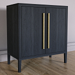 Современный Буфет Primo с 2 дверцами Черный дуб варинант исполнения - 2 | Loft Concept в Москве