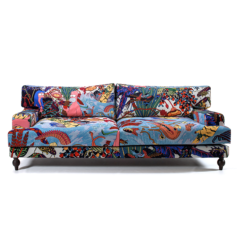 Премиальный Акцентный Диван Simpsons in Paradise Pop Art Sofa Мульти в Москве | Loft Concept 