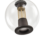 Подвесной светильник с плафоном в форме шара Inner Gleam Orb black  варинант исполнения - 3 | Loft Concept в Москве