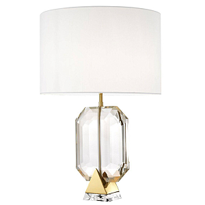 Настольная лампа Eichholtz Table Lamp Emerald Gold & white