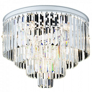 Потолочный светильник RH Odeon Clear Glass ceiling chandelier 4 Square
