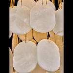 Люстра с овальными подвесками из натурального камня Spatial Composition варинант исполнения - 4 | Loft Concept в Москве