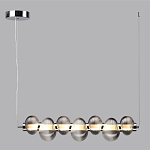 Подвесной светильник линейный с 7-ю рифлеными стеклянными шарами Marcelh Light варинант исполнения - 8 | Loft Concept в Москве