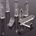 Люстра с двумя кольцами черного цвета с хрустальными элементами QUARTZ CRYSTAL варинант исполнения - 13 | Loft Concept в Москве