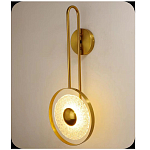 Бра бронзовое с прозрачным стеклянным плафоном Suspension варинант исполнения - 1 | Loft Concept в Москве