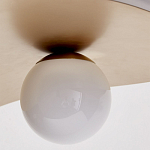 Люстра круглая с 2-мя металлическими абажурами Andromeda варинант исполнения - 3 | Loft Concept в Москве