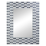 Прямоугольное зеркало с инкрустацией раковинами устриц Mother оf Pearl Facets варинант исполнения - 1 | Loft Concept в Москве