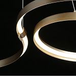 Люстра подвесная светодиодная в виде волнообразной ленты Ribbon Vortex варинант исполнения - 19 | Loft Concept в Москве