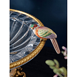 Чаша стеклянная с фигурками разноцветных попугаев на ободке 41 Eden Garden варинант исполнения - 4 | Loft Concept в Москве