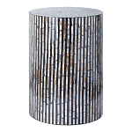 Столик с инкрустацией с перламутровым узором Dominic Black варинант исполнения - 1 | Loft Concept в Москве