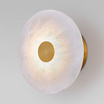 Бра светодиодный с мраморным рассеивателем латунь варинант исполнения - 2 | Loft Concept в Москве