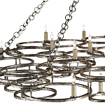 Люстра фигурная многоярусная из круглых элементов Round Metal Element варинант исполнения - 1 | Loft Concept в Москве