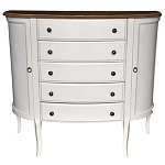Комод полукруглый с ящиками и дверцами в стиле прованс Montmartre Provence Chest of Drawers варинант исполнения - 1 | Loft Concept в Москве