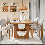 Деревянный стул из массива дуба Reed Oak Chair варинант исполнения - 6 | Loft Concept в Москве