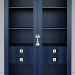 Дизайнерский шкаф витрина Elsa Dreams Blue с 4-мя ящиками варинант исполнения - 2 | Loft Concept в Москве