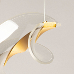 Люстра линейная с изогнутым плафоном Wave Line варинант исполнения - 10 | Loft Concept в Москве