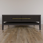 Кофейный стол Primo с двумя ящиками Темный орех варинант исполнения - 2 | Loft Concept в Москве