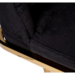 Стул обеденный велюровый черный с золотым каркасом Nobility варинант исполнения - 4 | Loft Concept в Москве