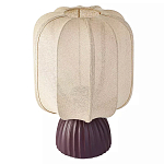 Настольная лампа с фактурным основанием и бежевым тканевым абажуром Modern Textured Table Lamp варинант исполнения - 1 | Loft Concept в Москве