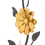 Бра черное с золотым цветком Bizarre Creation варинант исполнения - 1 | Loft Concept в Москве