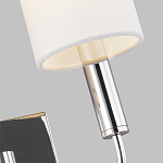 Бра с прямоугольным основанием и 2-мя белыми цилиндрическими льняными абажурами Feiss варинант исполнения - 2 | Loft Concept в Москве