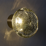 Бра с круглым плафоном из прозрачного стекла с пузырьками воздуха Effervia  варинант исполнения - 8 | Loft Concept в Москве