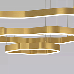 Люстра подвесная с 3-мя ассиметричными светодиодными лампами Golden Current варинант исполнения - 4 | Loft Concept в Москве