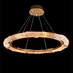 Люстра в форме кольца с золотым декором Warm Heavenly Light варинант исполнения - 2 | Loft Concept в Москве