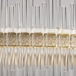 Люстра круглая с прозрачными стеклянными трубками 51 см Nembus варинант исполнения - 9 | Loft Concept в Москве