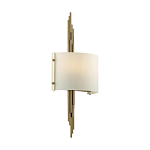 Бра с изогнутым плафоном на бронзовом основании с вертикальным декором из металлических трубок Sohne варинант исполнения - 7 | Loft Concept в Москве