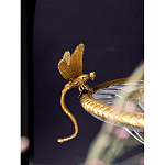 Чаша из прозрачного стекла с рельефным ободком и фигурками стрекоз Eden Garden варинант исполнения - 4 | Loft Concept в Москве