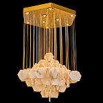 Люстра с фигурными подвесками из натурального камня Glowing Spheres варинант исполнения - 1 | Loft Concept в Москве