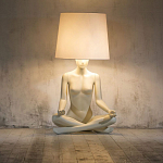 Лампа MANNEQUIN LAMP с абажуром телесный замок варинант исполнения - 5 | Loft Concept в Москве