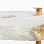 Кофейный стол со столешницей из агата Agate Design Beige варинант исполнения - 3 | Loft Concept в Москве