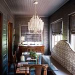 Люстра белая с несколькими ярусами деревянных палочек Bright Wooden Chandelier варинант исполнения - 5 | Loft Concept в Москве