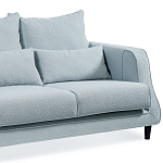 Диван Seldon с мягкими подушками голубое букле варинант исполнения - 6 | Loft Concept в Москве