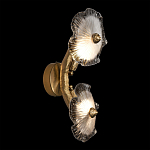 Бра с ветвистыми бронзовыми элементами и стеклянными рифлеными дисками Textured Glass Bra варинант исполнения - 5 | Loft Concept в Москве