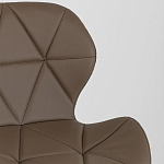 Стул с коричневым сиденьем из экокожи JEROEN варинант исполнения - 7 | Loft Concept в Москве