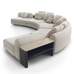 Большой угловой Диван California трансформер с приставными деревянными модулями   варинант исполнения - 2 | Loft Concept в Москве