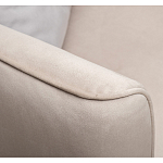 Диван двухместный раскладной светло-серый с кантом Pride варинант исполнения - 6 | Loft Concept в Москве