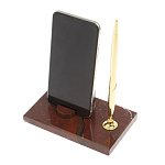 Подставка для телефона с ручкой из натурального камня креноид Natural Stone Stand варинант исполнения - 3 | Loft Concept в Москве